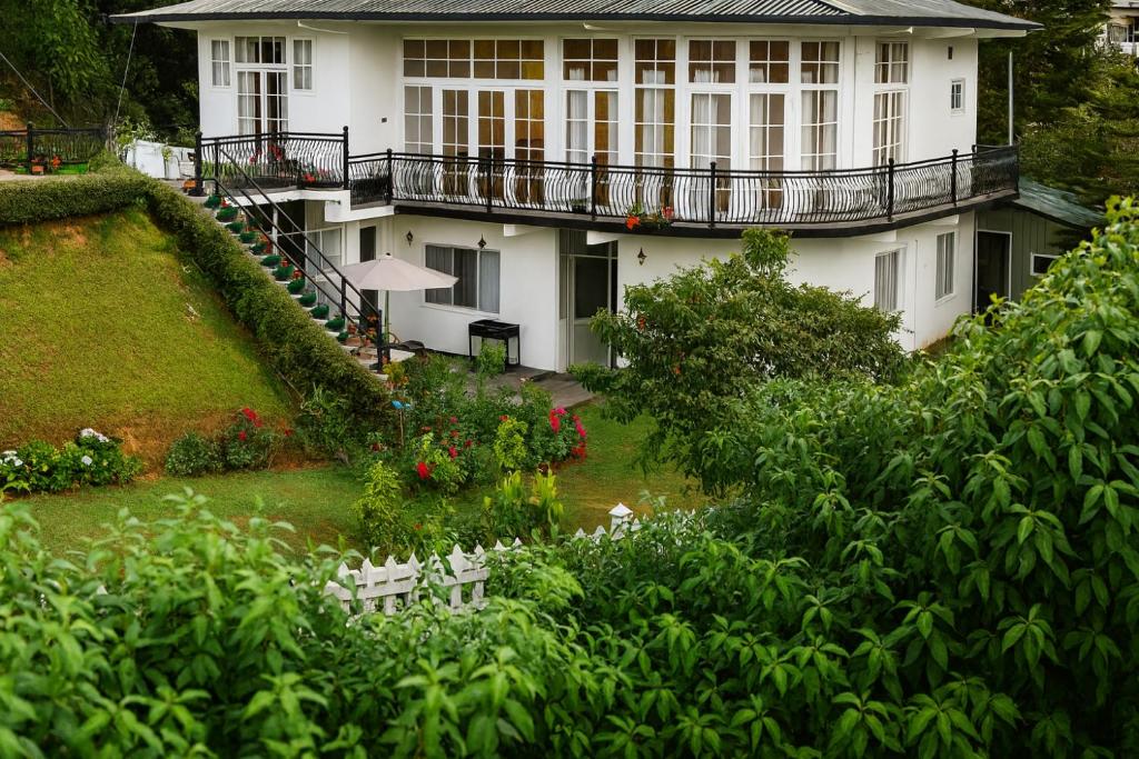 The villa from the lower garden